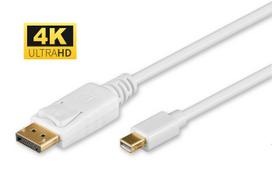 MicroConnect 4K Mini Displayport to  Displayport Cable 2m White,