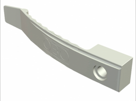 2032 SP Pressure clip, big packing 1x8 PA light grey RAL 7035 2204975 | 4012195597681
