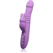 Pipedream Fantasy For Her Thrusting Silicone Rabbit klitorį stimuliuojantis vibratorius 23,5 cm