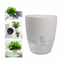 Savaime laistomas vazonas – 10.2 cm – baltas – automatinis augalų laistymas