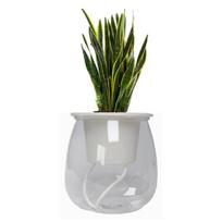 Savaime laistantis gėlių vazonas - 10.2 cm - Baltas - Automatinis augalų laistymas