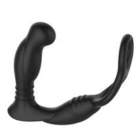 Nexus Simul8 - vibruojantis penio žiedas su analiniu dildo (juodas)