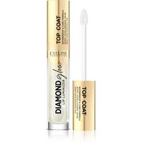Eveline Cosmetics Diamond Glow žvilgus lūpų blizgis su hialurono rūgštimi atspalvis 12 Top Coat 4.5 ml