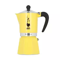 Bialetti Rainbow Espresso Kavinukas –  6 puodelių (smilkus apačios apibraižymas)