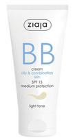 Ziaja BB kremas mišriai odai lengvo atspalvio SPF15, 50 ml