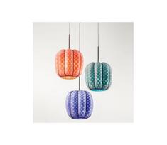 SIRU - Pakabinamas sietynas NEST 3xE27/60W/230V oranžinė/mėlyna/žalia Venecijos stiklas