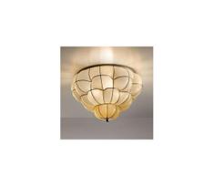 SIRU - Lubinis šviestuvas POUFF 3xE27/60W/230V chromas/smėlio spalva Venecijos stiklas