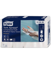 Lapiniai popieriniai rankšluosčiai TORK Xpress Compressed Soft (H2), 100889, Z lenk., 225 serv., 1 pak.