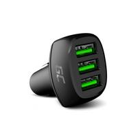 Green Cell automobilinis įkroviklis 54W GC PowerRide su greitu įkrovimu Ultra Charge - 3x USB-A