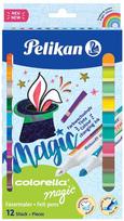 Flomasteriai PELIKAN COLORELLA magic, 12 spalvos