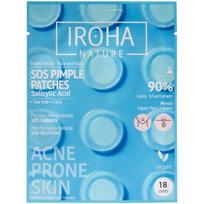 Hidrokoloidiniai pleistrai nuo spuogų Iroha Nature Hydrocolloide Face & Body SOS Pimple Patches, PIN11, su salicilio rūgštimi
