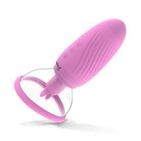 Teazers Suction Cup with Clitoris Vibrator Purple