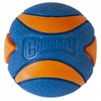 Žaislas šunims Chuckit! Ultra Squeaker kamuoliukas, M, mėlynas/oranžinis
