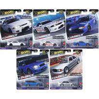 Hot Wheels Premium Modern Classics Modeliukų rinkinys Nissan Skyline R32 Pandem, R33, Subaru Forester, Mercedes Benz 190E, Nissan Sileighty (yra Sandėlyje)