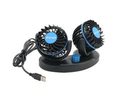 Automobilis dashboard fan Su USB 3W/5V juoda