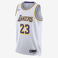 Nike Dri-FIT NBA Swingman Los Angeles Lakers Association Edition 2022/23 LeBron James  - Dydis S (DN2081-103 Marškinėliai)