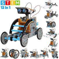 Saulės energijos žaislinis automobilis „Pasidaryk pats“ surinktas žaislas „13 viename“ išmanusis robotas 13 IN 1-28*20*6.5cm