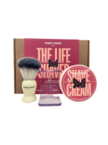 Men Rock Skutimosi priemonių rinkinys The Life Shaver Black Pomegranate Essential Shaving Kit 1vnt.