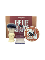 Men Rock Skutimosi priemonių rinkinys The Life Shaver Sandalwood Essential Shaving Kit 1vnt.