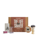 Men Rock Skutimosi rinkinys su dviašmeniu skustuvu The Life Shaver Sandalwood Ultimate Shaving Kit 1vnt.