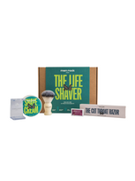 Men Rock Skutimosi rinkinys su vienašmeniu skustuvu The Life Shaver Sicilian Lime Ultimate Shaving Kit 1vnt.