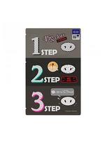Holika Holika Inkštirus valantys odos pleistrai Pig Clear Blackhead 3-Step Kit Strong