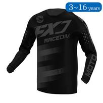 vaikas Motocross Jersey lenktynės Visureigis dviratis MX Enduro MOTO Motociklas berniukas mergaitė vaikas 5 6 7 8 9 10 11 12 13 14 15 16 XL-Jersey-kid