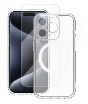 Vmax MagSafe Case + 2.5D Tempered Glass for Apple iPhone 15 Plus