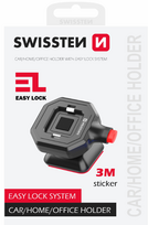 Swissten EASY LOCK Holder for Mobile Phone – Car, Home, or Office – 4" to 6.8"