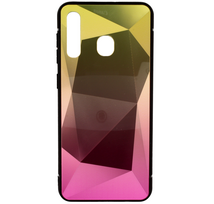 Mocco Stone Ombre Back Case, Silicone Case with Gradient Color, for Samsung Galaxy A70 (A705), Yellow to Pink
