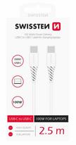 Swissten USB-C to USB-C Power Delivery Data Cable, 5A (100W), 2.5m