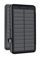 Elzle Solar Power Bank, Black, 26,800mAh