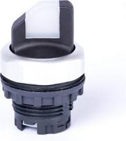 3-position selector switch with handle head, momentary-maintained, illumination possibility, white 105539 | 8592765055408