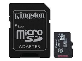 Kingston | UHS-I | 64GB | microSDHC/SDXC Industrial Card | Flash memory class Class 10, UHS-I, U3, V30, A1 | SD Adapter