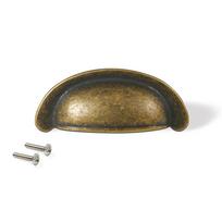 Baldų rankenėlė, 64 mm tvirtinimo žingsnis, cinko lydinys, bronzos spalvos