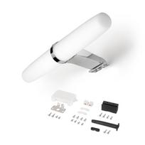 Vonios veidrodžio šviestuvas IP44, 233 mm, plastikinis, padengtas chromu