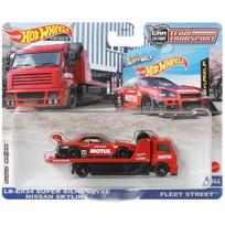 Hot Wheels Premium Team Transport Modeliukas LB-ER34 Super Silhouette Nissan Skyline & Fleet Street Truck