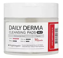 Makiažo valymo padeliai Nightingale Derma, 70 padelių NIG27909