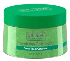 Dr. SEA  Aromaterapinis kūno šveitimas - Green Tea & Geranium - 350 gr