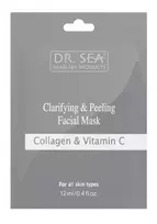 Dr SEA  Skaidrinanti ir šveičiamoji veido kaukė su vitaminu C - 12 ml