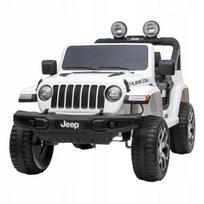 Dvivietis vaikiškas elektromobilis Hecht Jeep Wrangler Rubicon, baltas