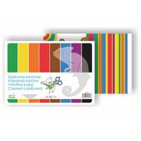 Spalvotas kartonas vienpusis A4, 8 lapai