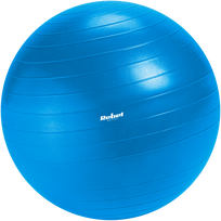 Reabilitacinis gimnastikos kamuolys 75 cm su rankine pompa, mėlynas, REBEL ACTIVE