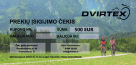 Prekių čekis 500€