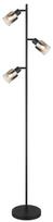 Toršeras GLOBO HUBERTUS, 3 x E14, 40W, 230V, metalinis, matinės juodos sp., ø23 x 154 cm