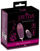 Javida - nešiojamas radijo bangomis valdomas, besisukančiomis karoliukais vibrokiaušinis (violetinis)