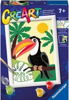 Tapyba pagal numerius RAVENSBURGER Toucan in the jungle 18 x 13 cm.
