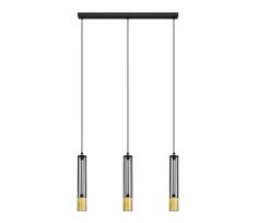 LED Pakabinamas sietynas  BARS 3xGU10/4,8W/230V juodas/aukso