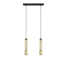 LED Pakabinamas sietynas BARS 2xGU10/4,8W/230V aukso/juodas