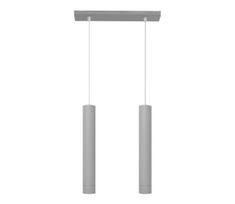 LED Pakabinamas sietynas TUBA 2xGU10/4,8W/230V pilkas